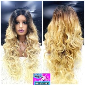 Nene" heat resistant lace front wig. 22 inches